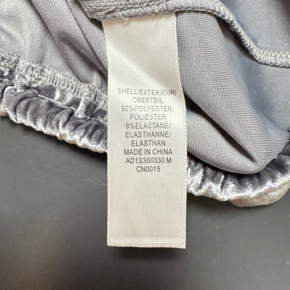 NWOT Adrianna Papell Gray Crushed Velvet Long Sleeve Sweatshirt‎ Top M - Picture 6 of 10